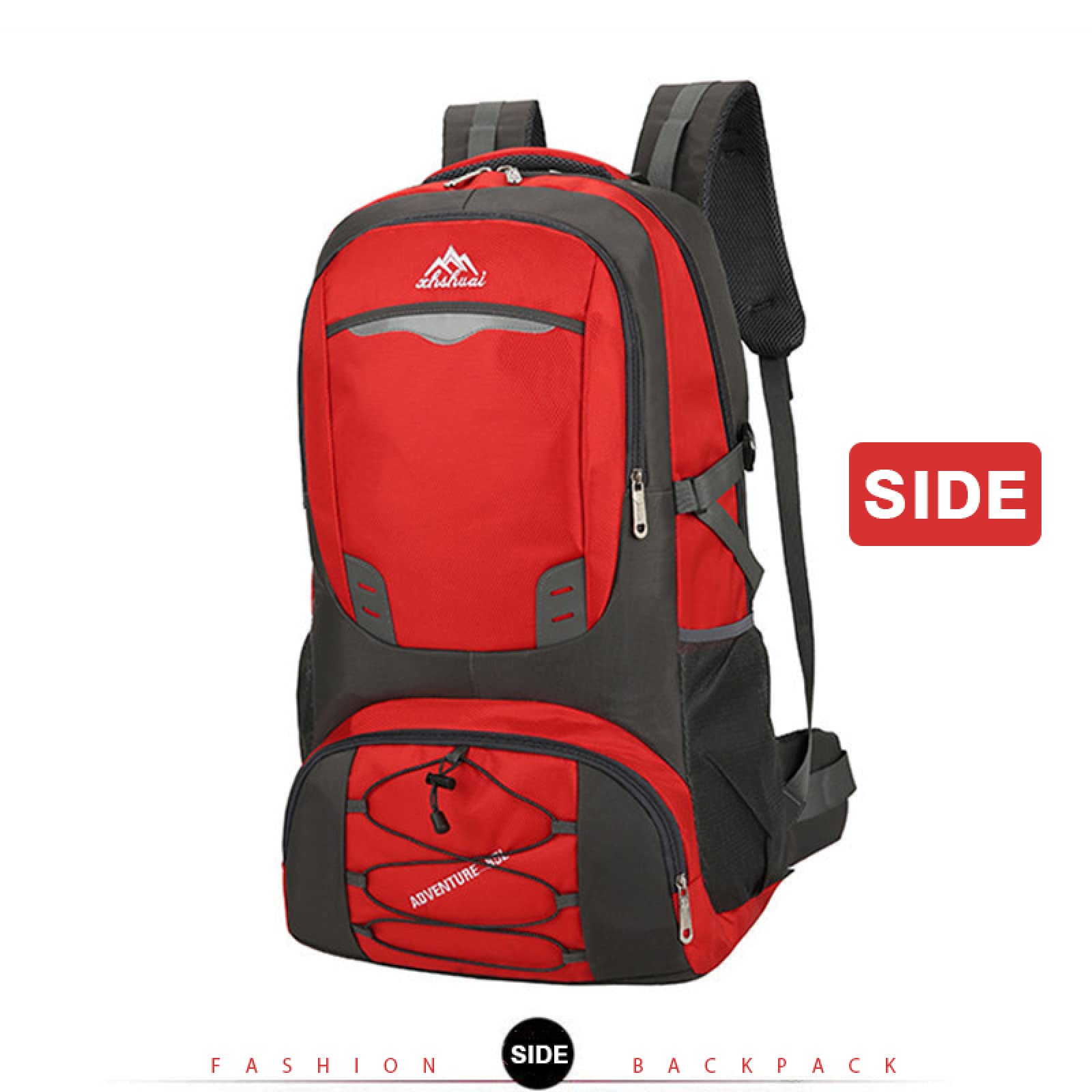 Multi bolsos 50l capacidade saco de esportes ao ar livre à prova dwaterproof água escalada mochila acampamento caminhadas mochila feminina saco de trekking para homem