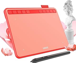 Drawing Tablet Ugee 6.5x4Inch Computer Graphics Writing Tablet,10 Shortcut Keys 60°Tilt Battery-Free Stylus 8192 Levels Pressure Sensitivity,Drawing Pad for Windows,Android,Mac,Chrome,Linux OUS Tablet