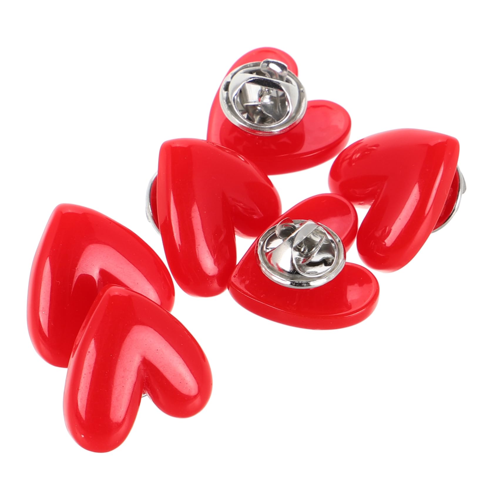 Jewellery Revers Pin Set 6pcs herzförmige Brosche Stifte Mutter Day Schmuck Mode Broschen für Frauen Valentinstag Dekor Jewellery