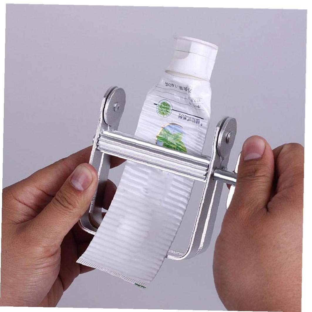 Aisoway Silver Tube Squeezer Lazy Toothpaste Dispenser Metal Squeezing Tools Hair Color Dye Cosmetic Paint Squeezer Tube Wringer