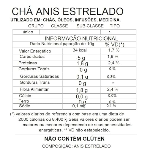 Anis Estrelado Inteiros Especiaria para Gin 250gr - X Roots