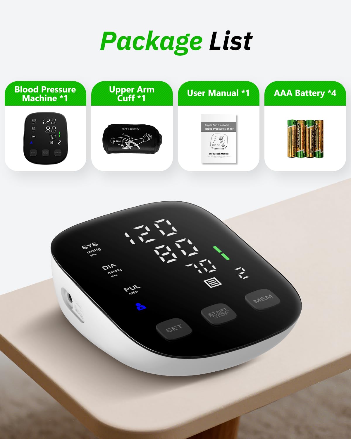 HealthTree Blood Pressure Monitor - Accurate Readings -2 HealthTree Blood Pressure Monitor - Accurate Readings -2