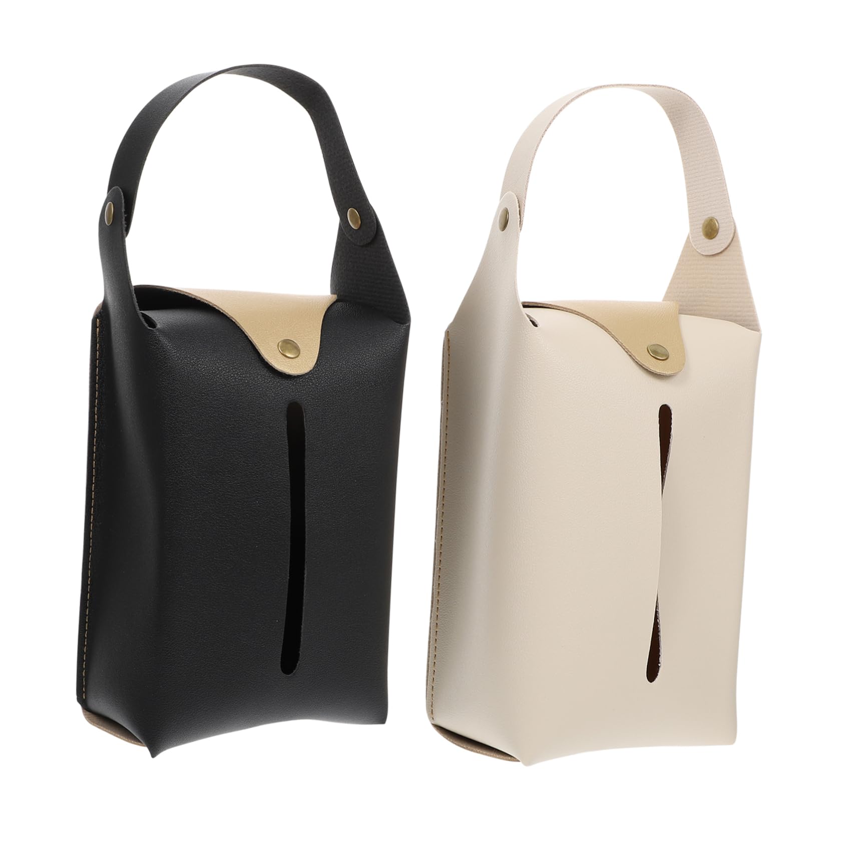 Garneck 2pcs Tissue Bag Bags Hanging Napkin Automotive Tissue Storage Bag Tissue Holder Tissue Storage Pouch Tissue Paper Holder