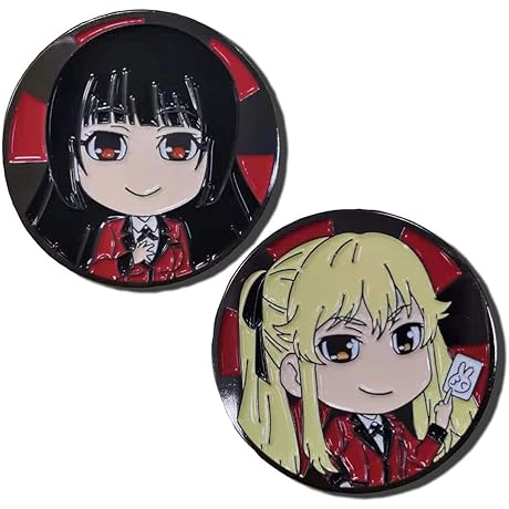 Kakegurui: Compulsive Gambler — Yumeko & Mary Lapel Pins
