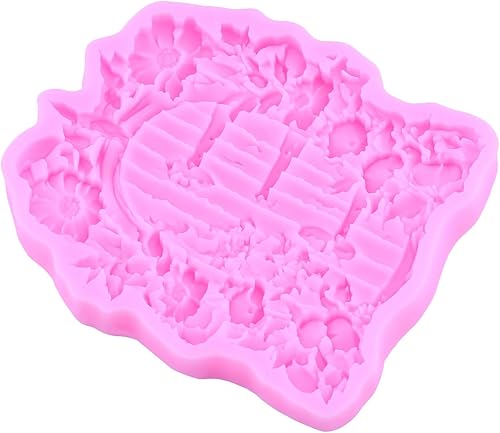 Miniatura 6 de ZiXiang Molde de silicona para puerta de jardín de hadas encantadas, moldes de fondant, para puerta de flores, molde de chocolate para decoración