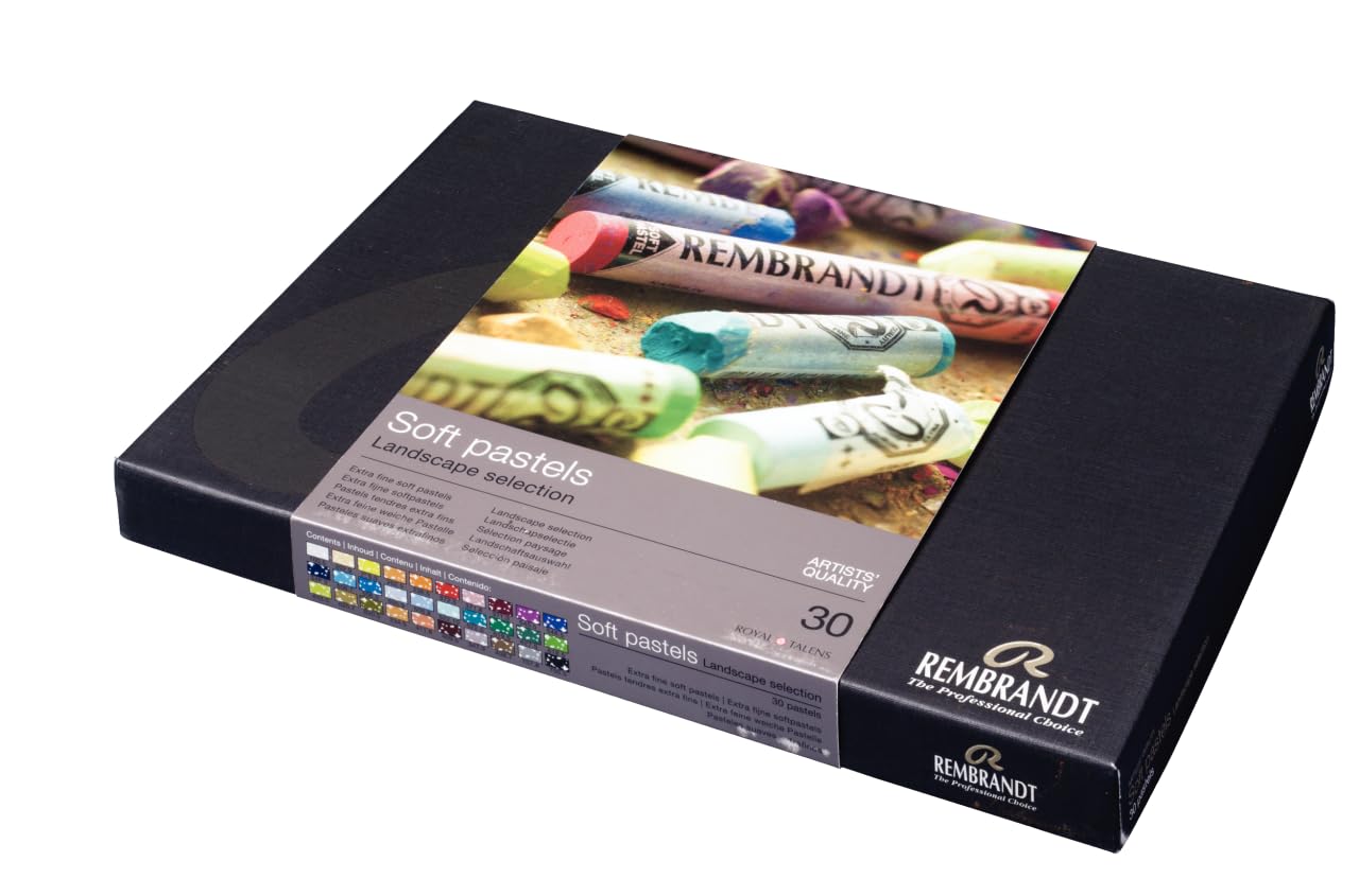 REMBRANT pastelli Morbidi Extra Fini Rembrandt, per artisti, Selezione di 30 Colori,Rembrandt Soft Pastels 30 Stick Set Paesaggio