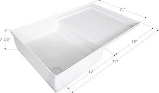 ICON 12893 Combo Shower Pan SP400 - Polar White