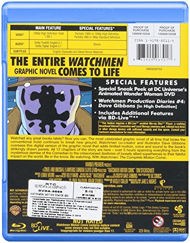 Watchmen: The Complete Motion Comic (+ BD-Live) [Blu-ray]