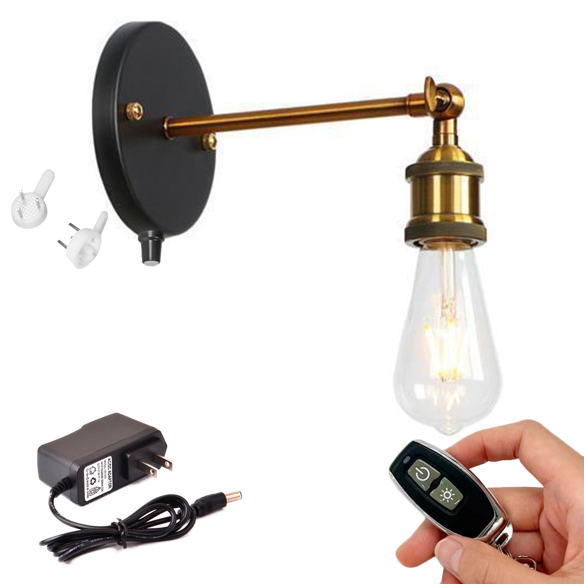 Amazon.co.jp: SKIVTGLAMP 電池式 LEDライト、リモコン式 デスクライト 