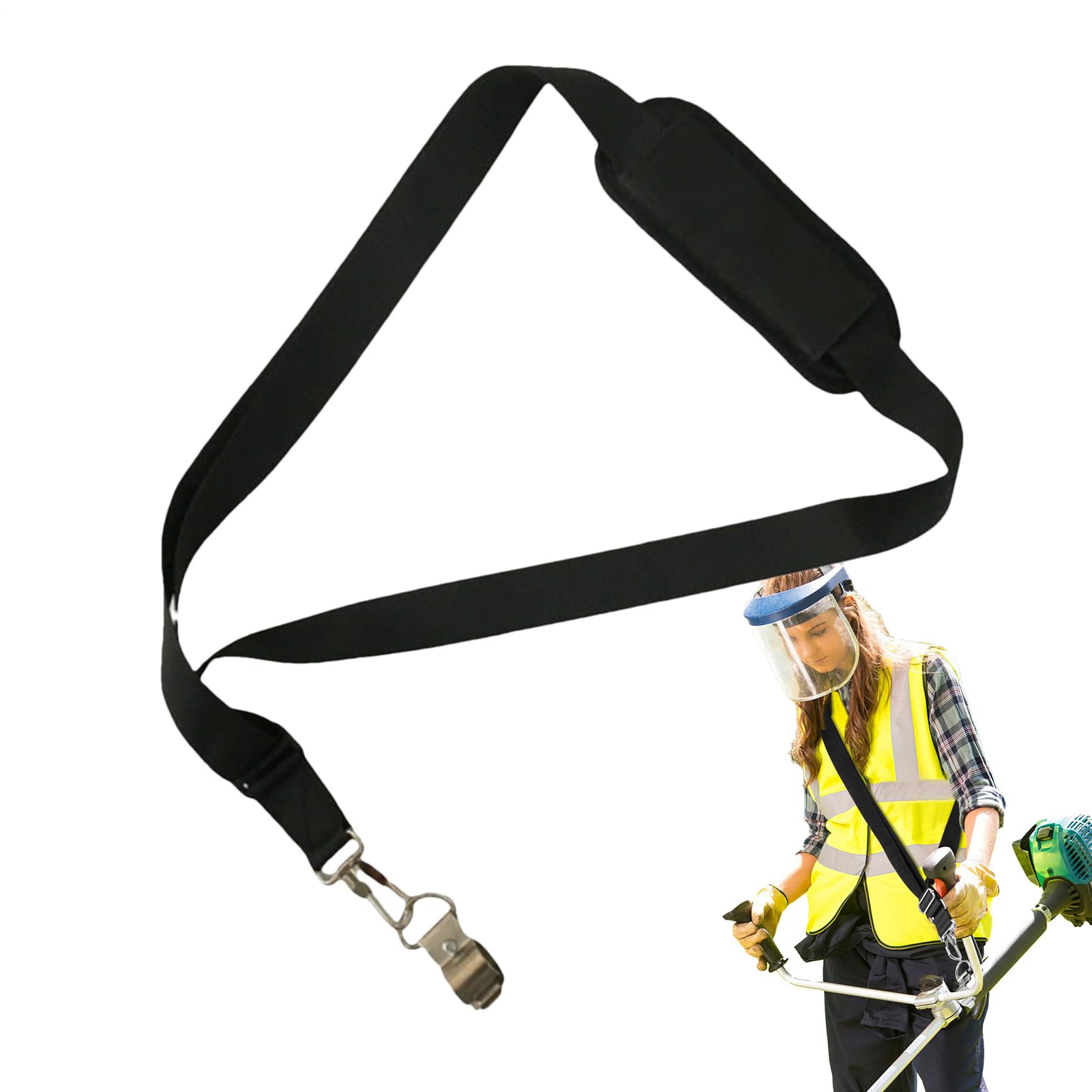 – Lawn Mower Shoulder Strap | Adjustable Hedge Trimmer Secure Strap Padded Belt - Gardening Tool Accessories For Lawn Mowers, Hedge Trimmers, Other Garden Power Tools