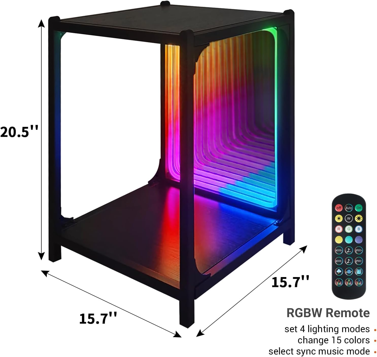 Amazon｜FUSLITE 収納キャビネット LEDインフィニティミラーライト付き