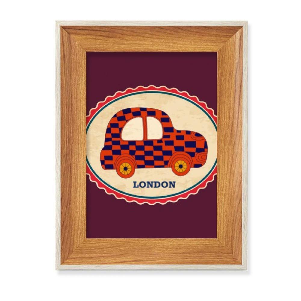 Cadre de photo en bois de bureau affichage tableau peinture London Stamp