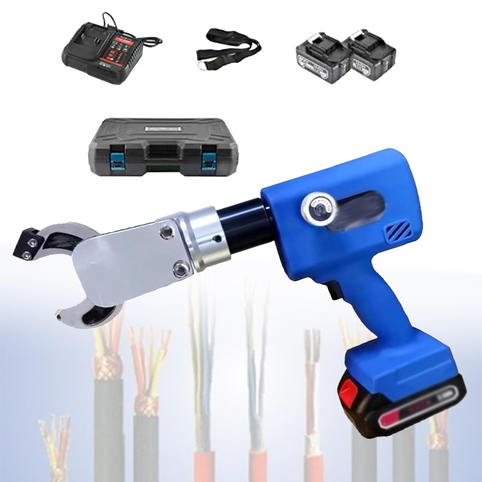 Coupe-câble électrique sur batterie 80 Kn pour fil blindé cuivre aluminium