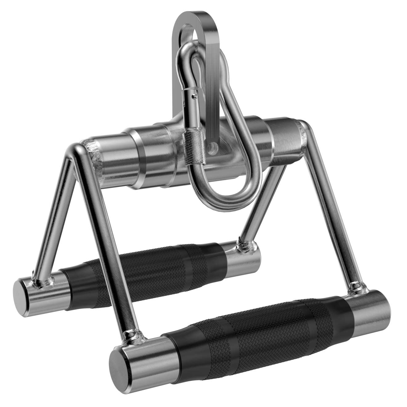 Elevate Fitness Heavy Duty V-Bar Cable Attachment with Swivel - Double D Handle for LAT Pulldowns & Seated Rows, Non-Slip Ergonomic Grips, Home Gym Weight Machine Accessories-image-20