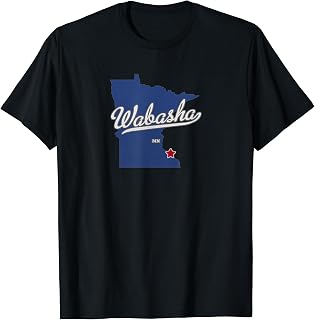 Wabasha Minnesota MN Map T-Shirt