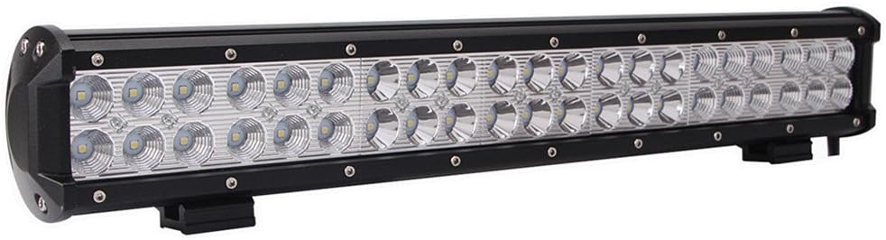 Lumitek 20" 126W CREE Led Light Bar Flood Spot Combo Driving Fog Lights Off Road Light Bar for Off-road Vehicle, ATV, SUV, UTV, 4WD, Jeep, Boat