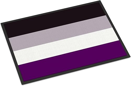 Caroline's Treasures CK8009MAT - Tapete de orgullo asexual de 18 x 27 pulgadas, tapete para puerta delantera, interior y exterior, para entrada,