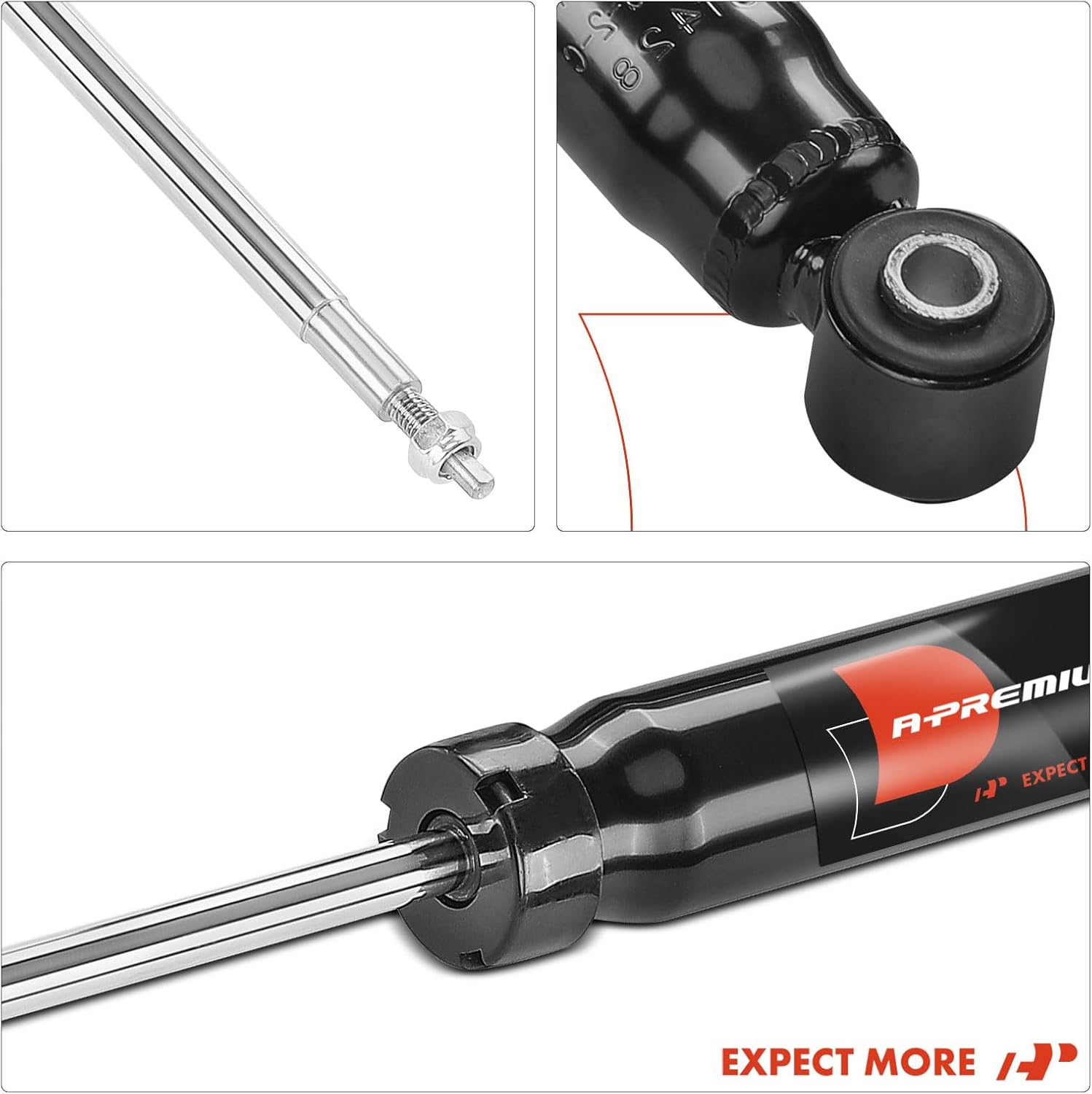 A-Premium Rear Shock Absorber Strut Assembly Compatible with Ford Focus 2000-2011, 2-PC Set
