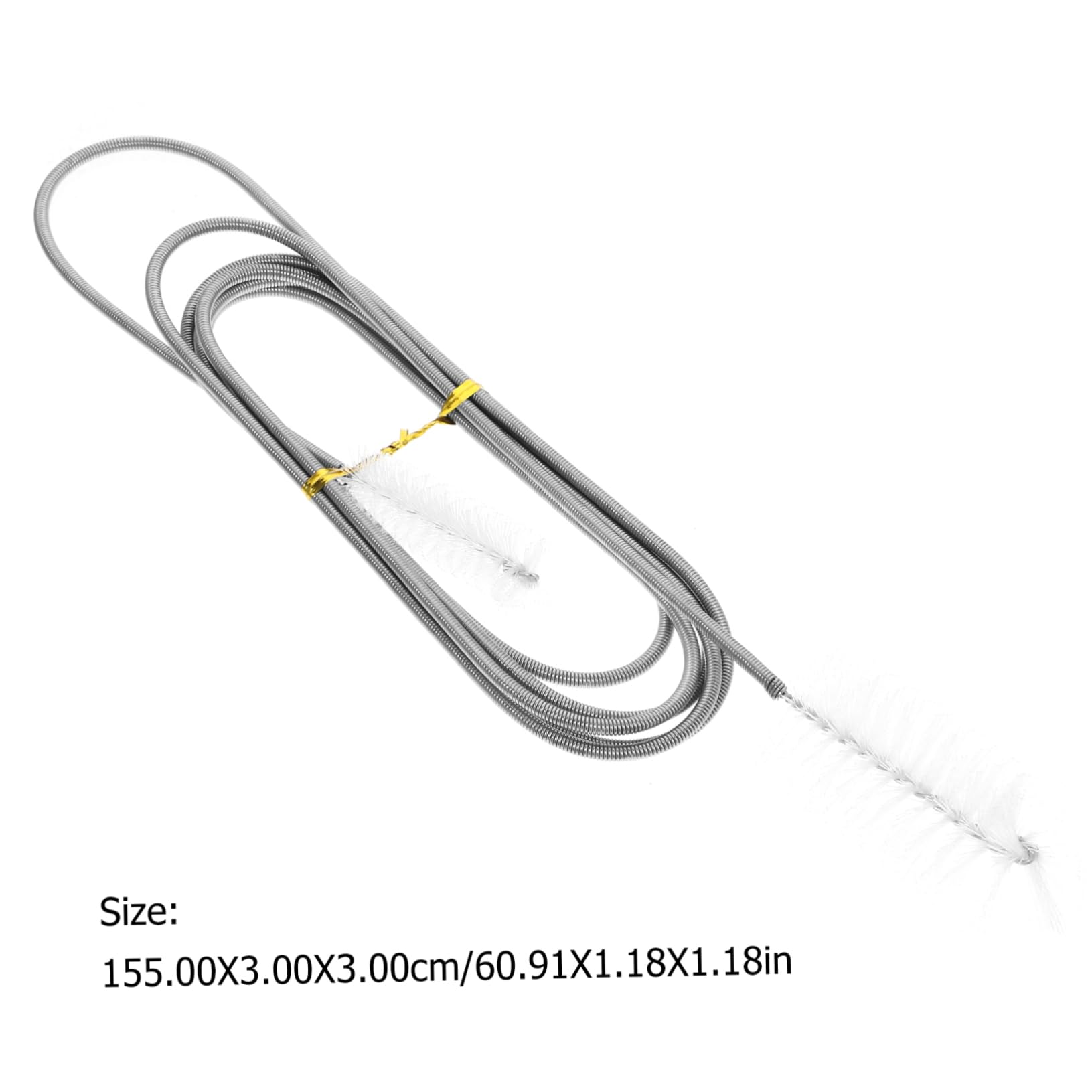 Balacoo 2pcs Long Cleaner Tube Cleaning Brush White Pipe Cleaners for Sink Drain