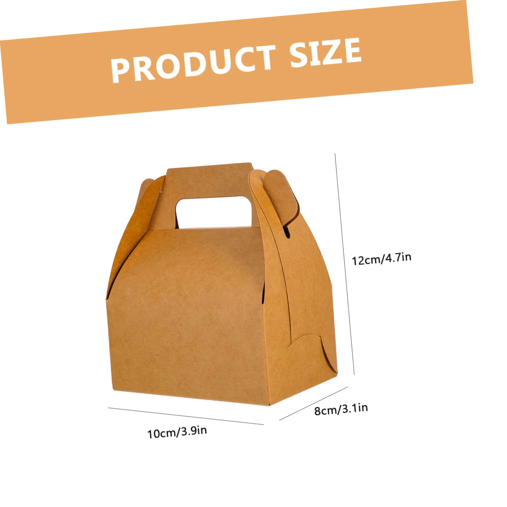 ABOOFAN 20Pcs Paper Food Boxes Versatile Treat Boxes for Cookies Cakes for Takeout Parties and Celebrations Baking Packaging