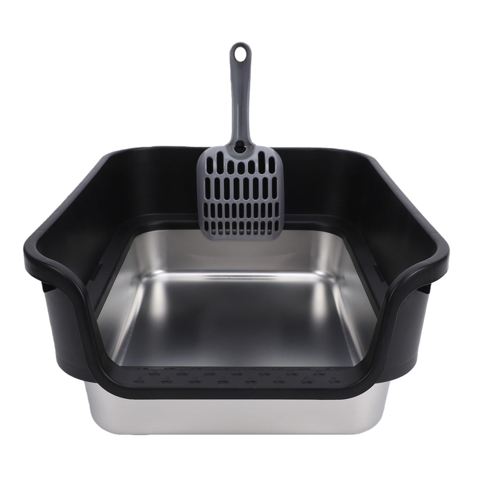 Lettera per Gatti Grande Lato Alto Acciaio Inox Facile Pulizia