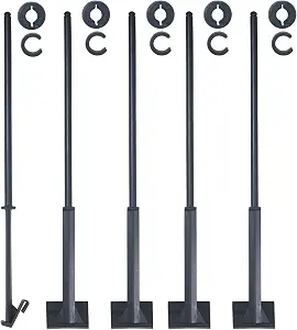 Acocony Car Flag Pole with Locking Cap and Retaining Clip