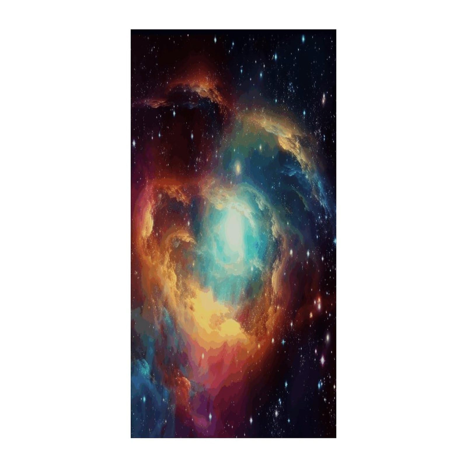 Fekiloot Style Gorgeous Galaxy Door Curtain Room Divider Curtains