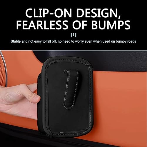 Miniatura 4 de 2 portavasos grandes para puerta de automóvil, soporte para bebidas con clip en el bolsillo del asiento trasero, impermeable, resistente a los