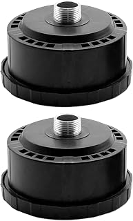 Air Compressor Muffler, 2Pcs Air Compressor Noise Reducer and Intake Filter Silencer, 25MM Plastic Shell Round Accessories for Generators and Air Compressors (25mm)