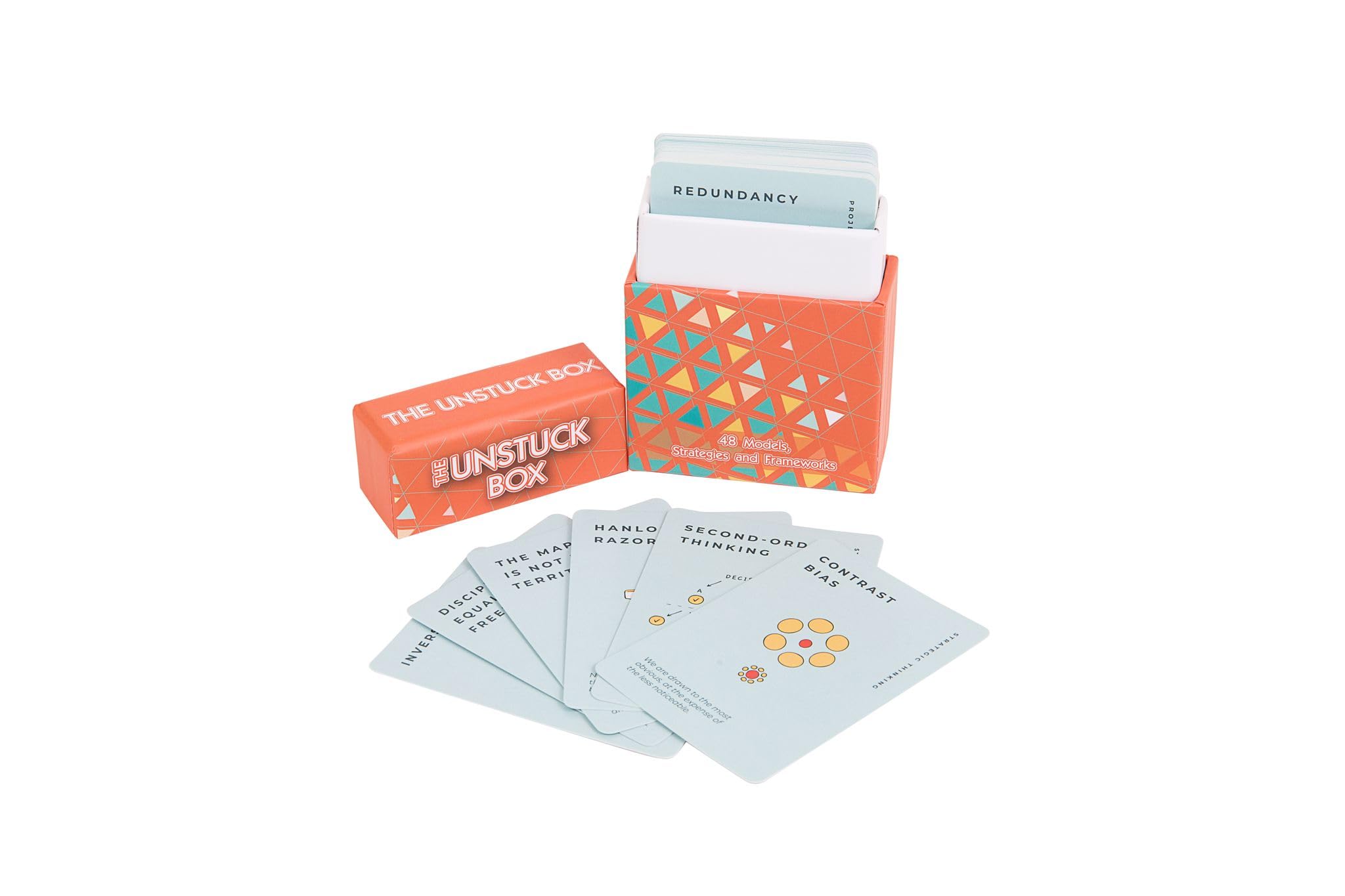 The Unstuck Box: 48 Original Cards to Help You Crush Your Goals, Mental Model Cards to Solve Problems, Manage Projects, Brainstorm Fresh Solutions, Make Smarter Decisions; a Career Coach in a Box