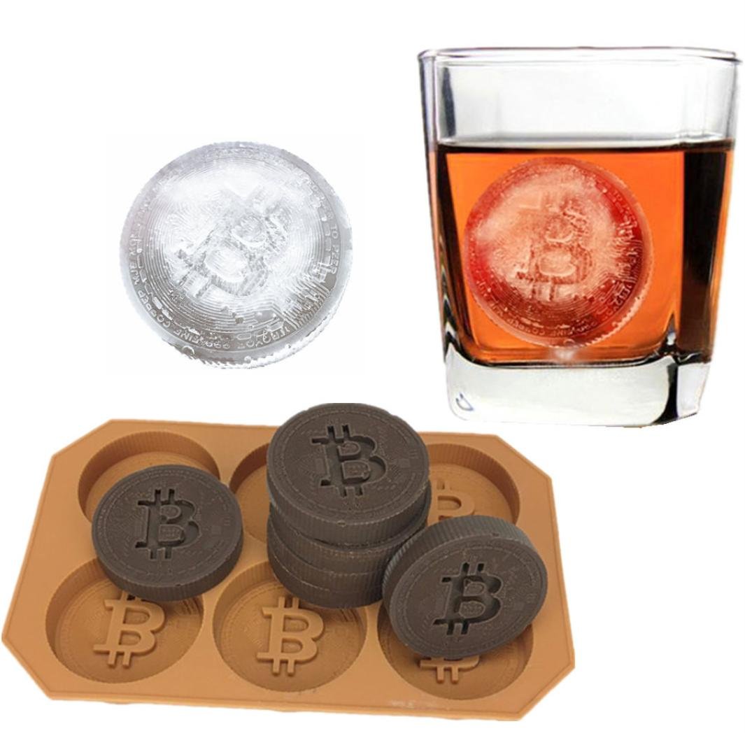 Vacally Creative Bitcoin Ice Maker Mold Coin Ice Cube Tray | Desertcart  Seychelles