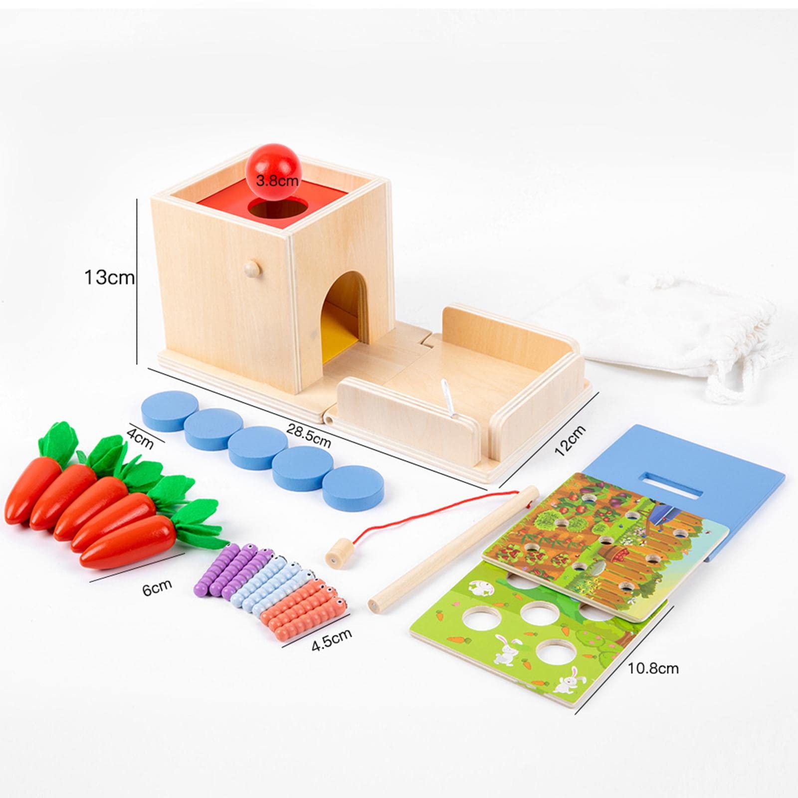 モンテッソーリ　知育玩具　オブジェクトパーマネンスボックス　落とし Amazon | Toysmith モンテッソーリ マテリアル オブジェクト