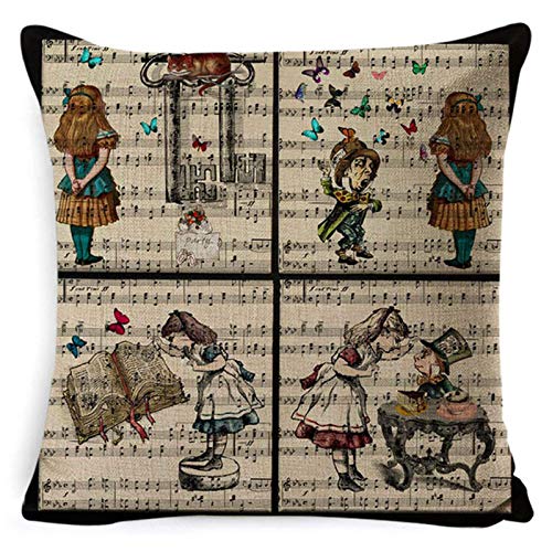 La federa quadrata in lino con decorazioni per la