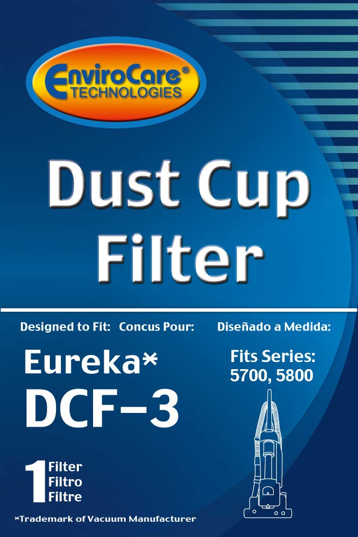 EnviroCare Zamienny filtr HEPA do odkurzacza premium dopasowany do pionów bezworkowych Eureka Style DCF-3