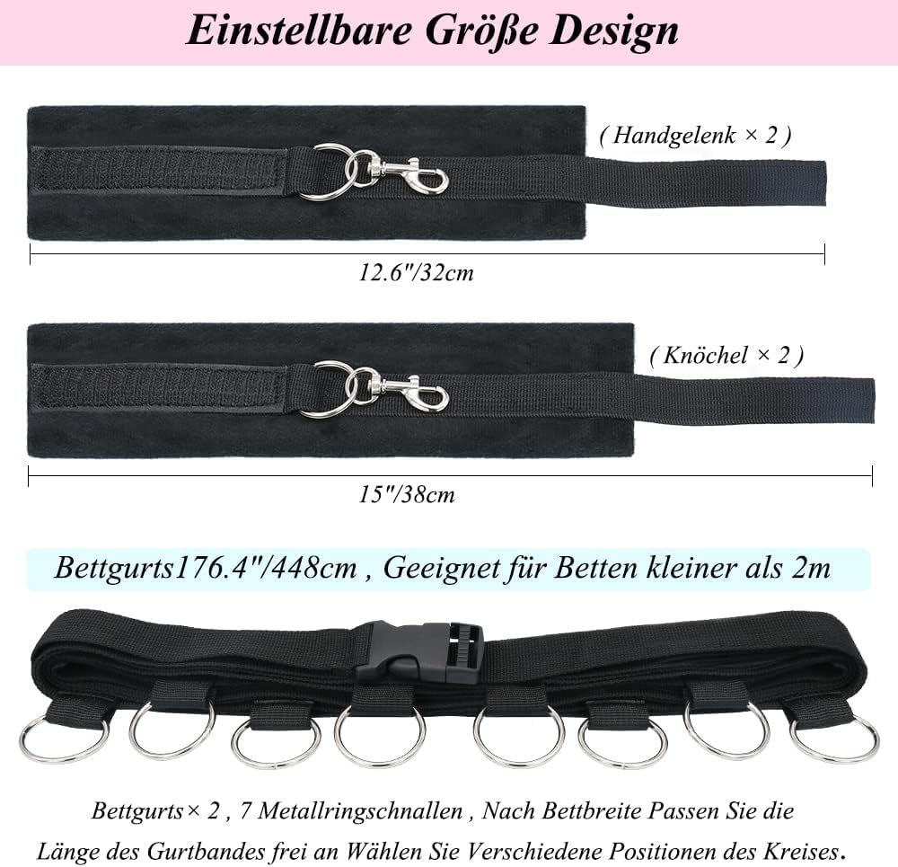 Nylon matériel B - D - S - M pour Les Hommes et Les Femmes pour différents B/E/DS de Fixation pour Les Mains et Les Poignets