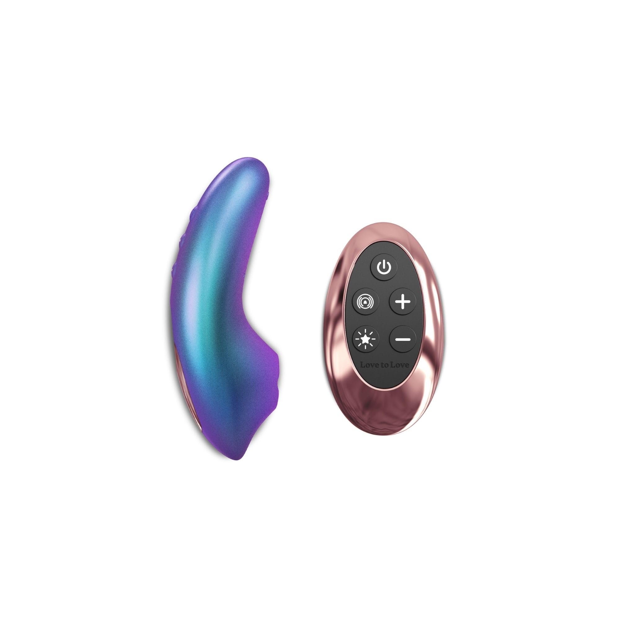Love to Love Dreamer stimolatore clitorideo – ultra sottile con Flapping Design, modalità Sense Touch, telecomandato, LED, ricaricabile, impermeabile IPX7