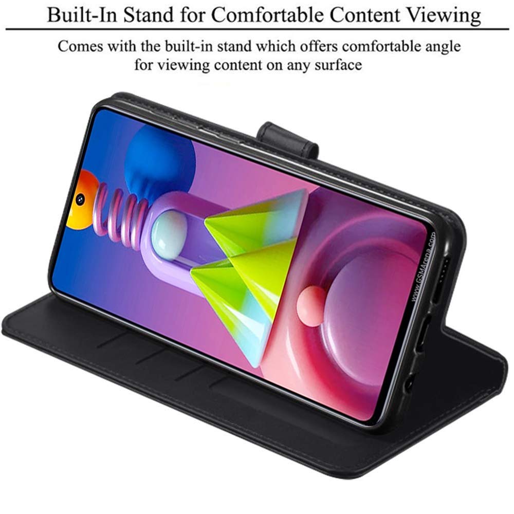 Samsung Galaxy M51 Flip Cover - Faux Leather -3