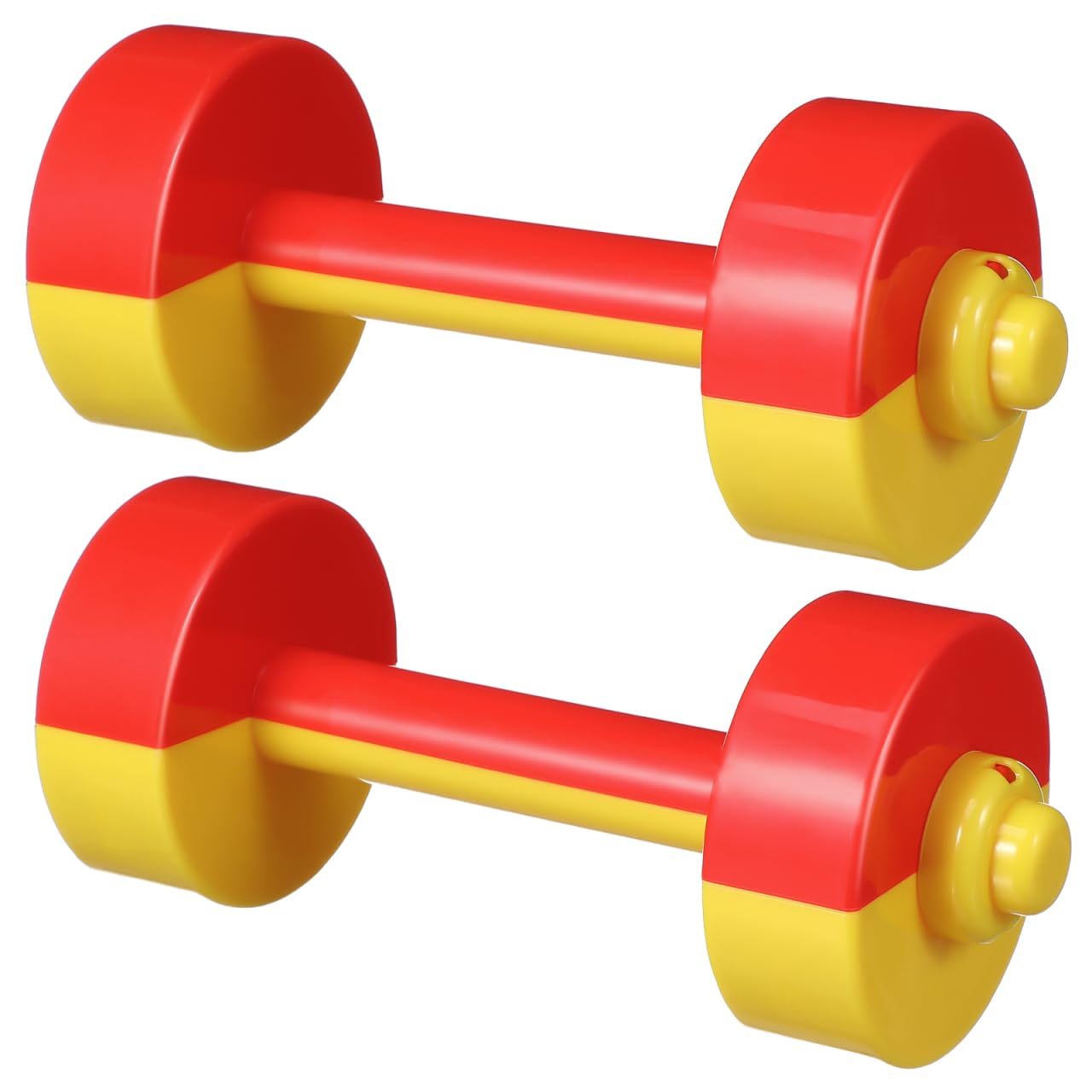 Plastic Toy Dumbbells Set for Kids Safe Red Lightweight Dumbbell Toys for Children Early Exercise Play Home Fitness Training