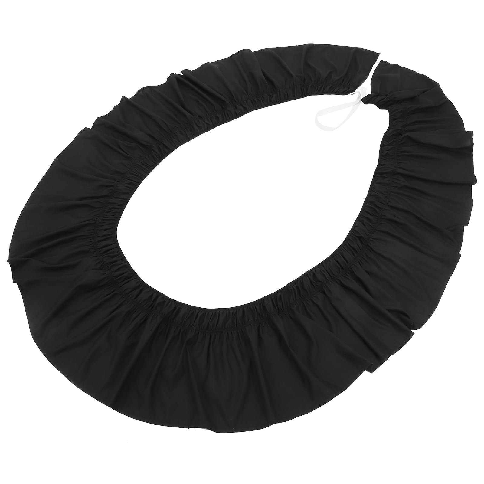 Falda de cama elástica King para dormitorio y hotel con elegante volante de 40cm