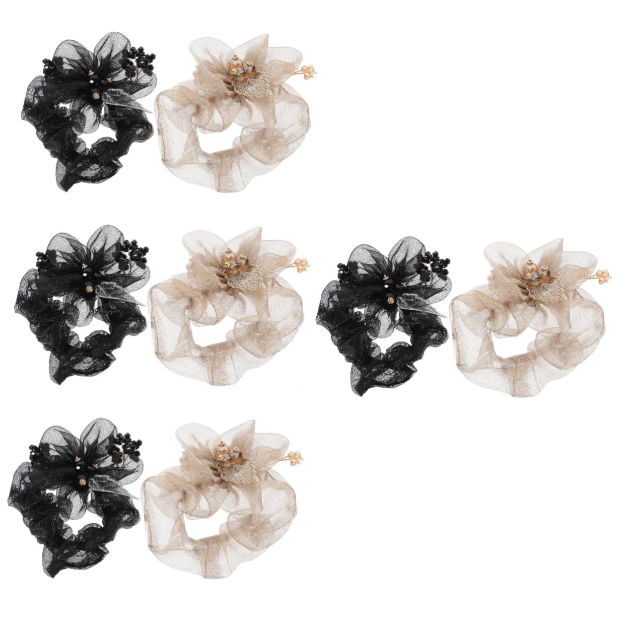 FRCOLOR 8 elastici per capelli, per capelli, per donne, elastici, testa sferica, artefatto