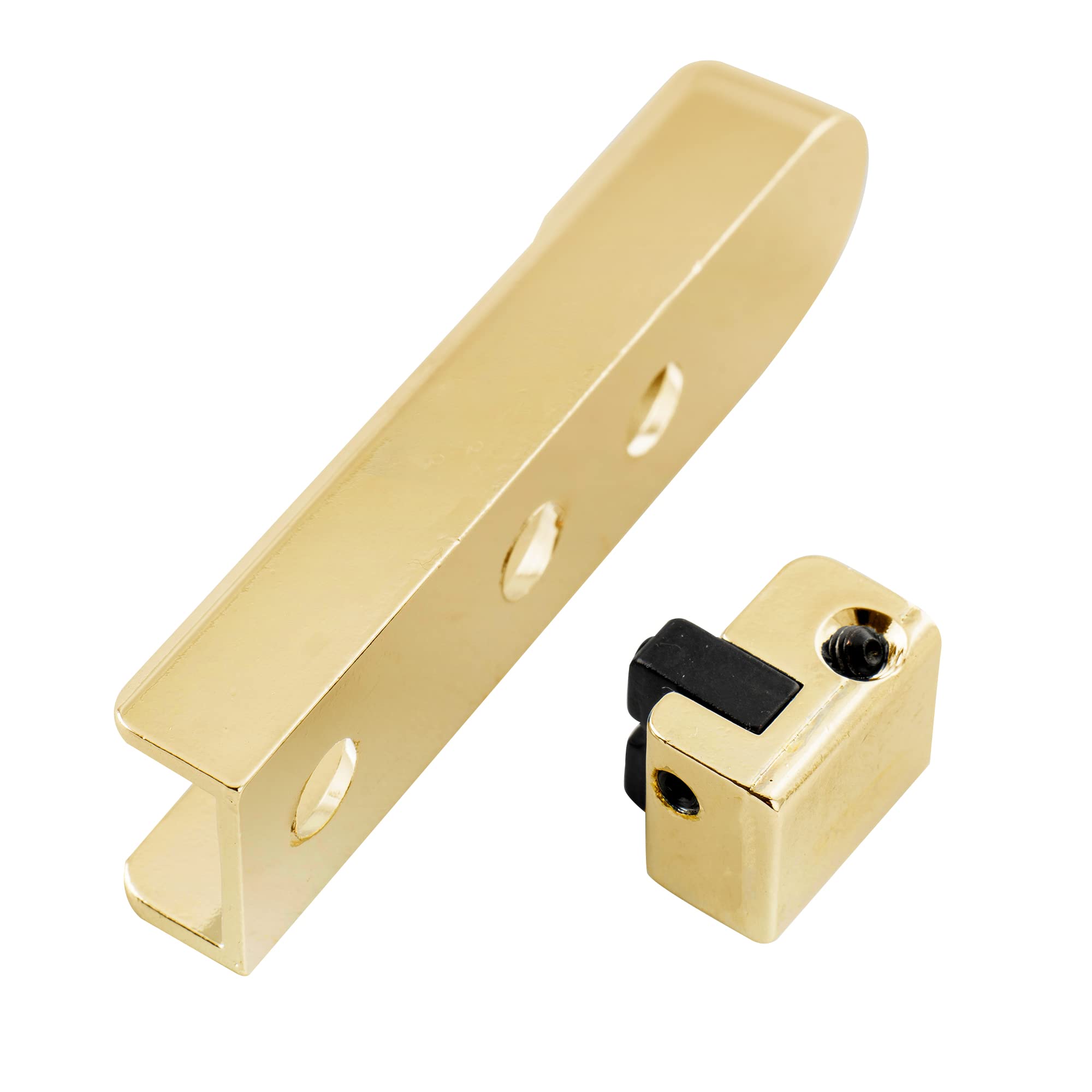 Musiclily Pro 15,5mm Chevalet Pontet Individuel Lock-Down Bridge pour Basse électrique 4 Cordes, Doré (Lot de 4)