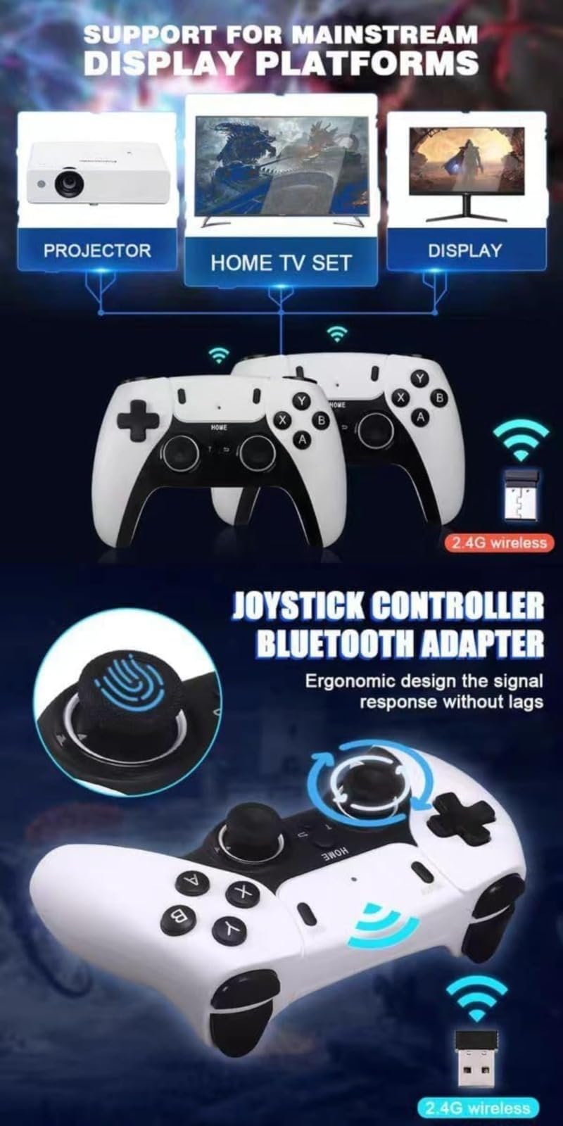 4K high-definition dwuosobowa gra bitewna, bezprzewodowa konsola do gier retro M15 2,4 G, pamięć 64 GB/128 GB, wbudowane ponad 20 000 gier, mini zręcznościowa, przenośna domowa konsola do gier.