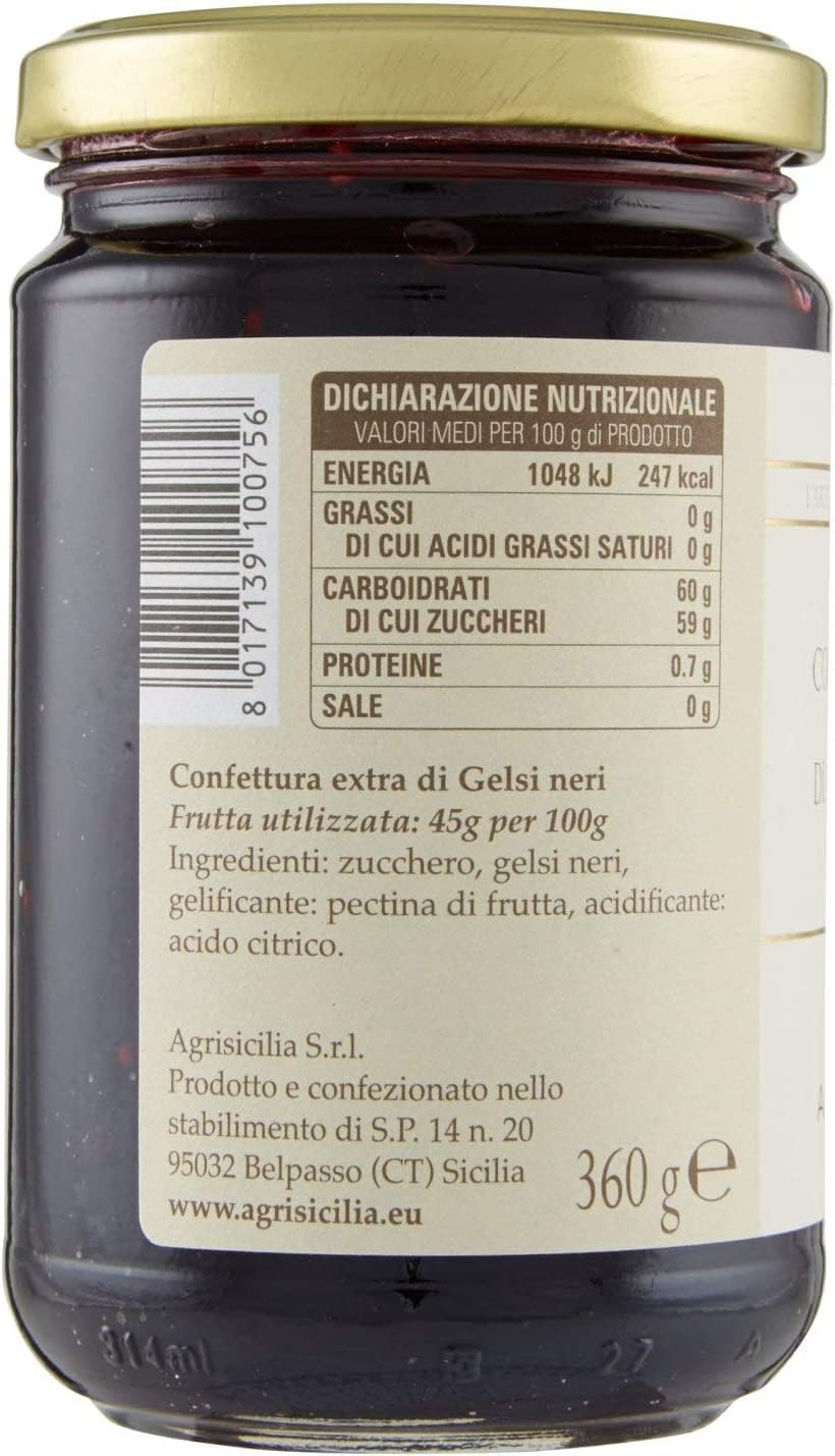 Italian Gourmet Confettura Extra Gelsi Maulbeer-Konfitüre, 6 x 360g