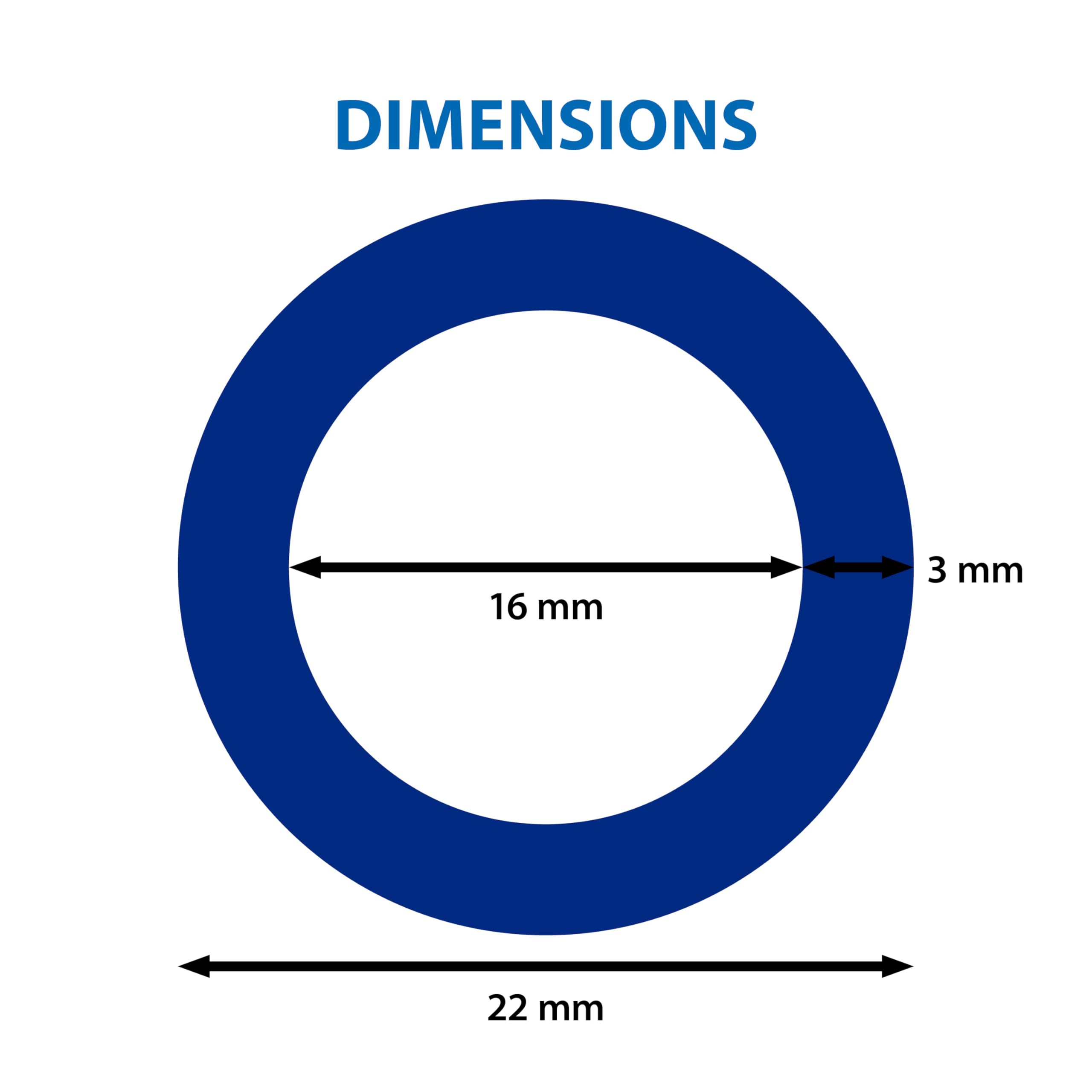 ARKA Tuyau PVC - 16/22 mm, Bleu - Tuyau Flexible et résistant pour Le Transport de l'eau et de l'air, Polyvalent dans Les Aquariums et Les bassins