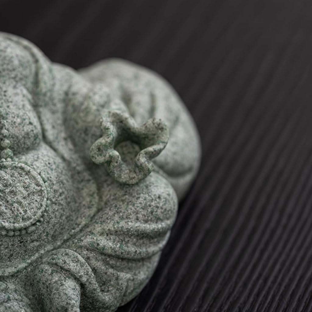 Statua fatta a mano per animali da tè, ufficio, Zen, pietra Maitreya Buddha, ornamenti per animali domestici, soggiorno, tavolo da tè, set da tè, accessori da tavolo per animali domestici