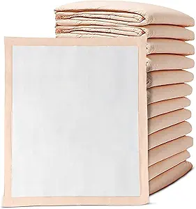 Premium Disposable Chucks Underpads 25 Pack, 30" x 36" - Highly Absorbent Bed Pads for Incontinence and Senior Care - Peach Color - Leak Proof Protection