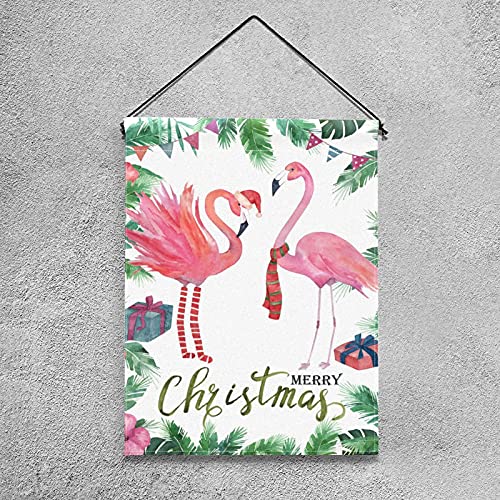 Drapeau de jardin Merry Christmas déco extérieure polyester double face - 4