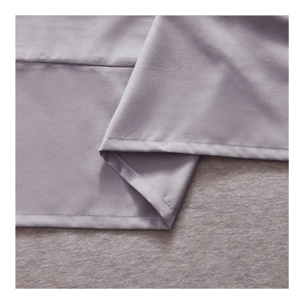 1 mantovana giroletto a pieghe, comoda, morbida, su misura, in tessuto satinato, altezza 38 cm (senza piattaforma) (CQ005-40, king size, 200 x 203 x 38 cm)