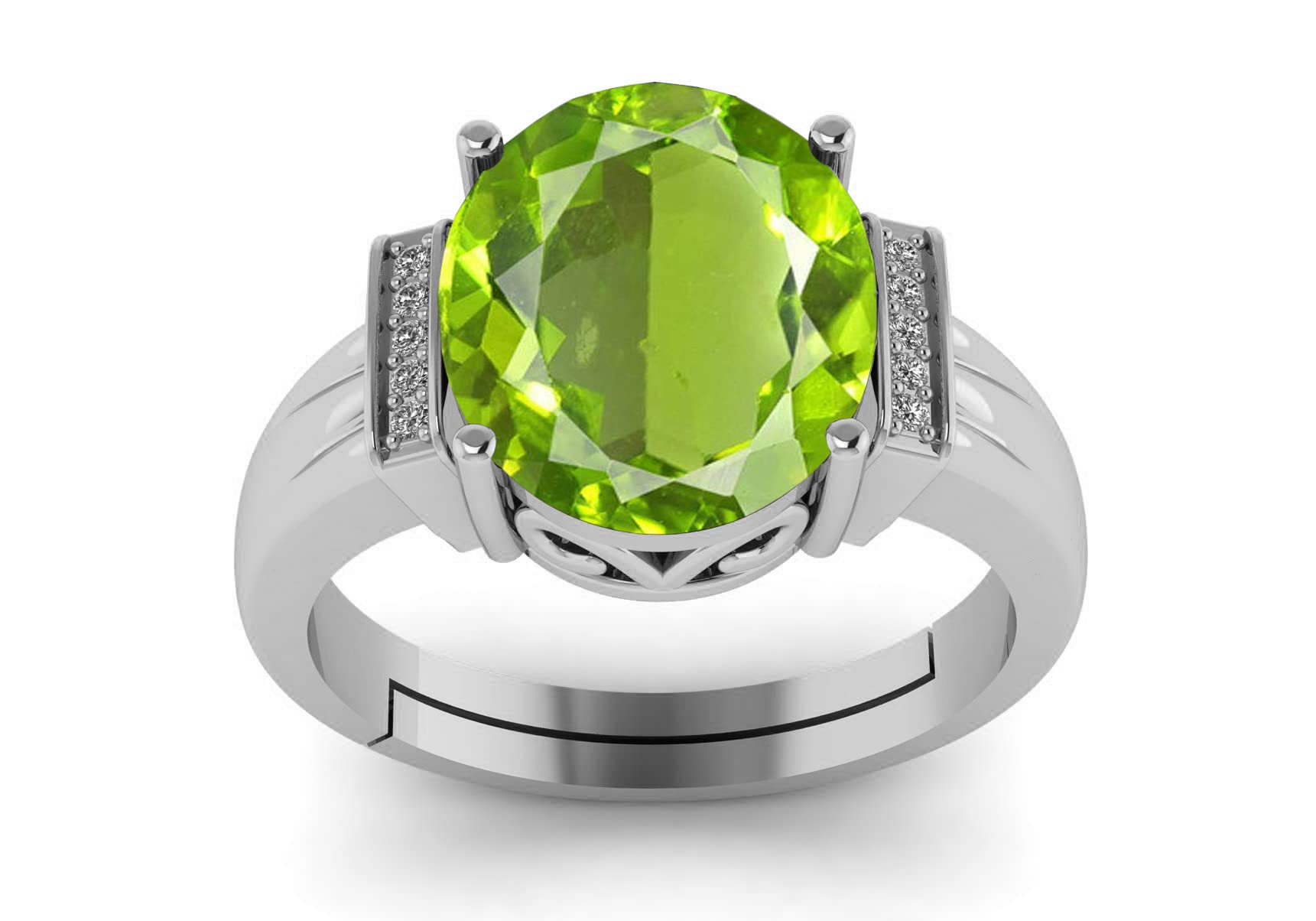 LMDPRAJAPATIS 9.25 Ratti 8.50 Carat Natural Peridot Gemstone Silver Ring For Men And Women (B0BCYW2W35) Amazon Price History, Amazon Price Tracker