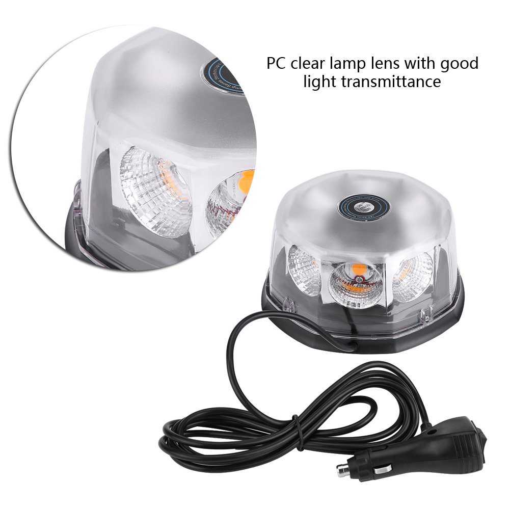 KIMISS LED stroboscopica lampeggiante di emergenza,8 LED 40 W 12V 24 V Magnetico Montato auto tetto Strobe avvertimento luce lampeggiante di emergenza luce